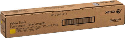 Xerox WorkCentre 7525/7535/7545/7830 Yellow Original Toner Cartridge - 006R01514