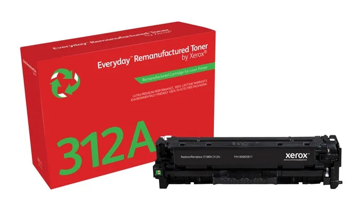 Xerox Everyday HP CF380A Black Remanufactured Toner Cartridge - Replaces 312A