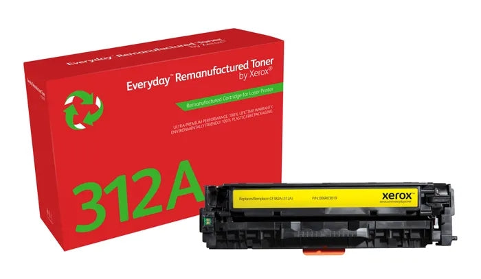 Xerox Everyday HP CF382A Yellow Remanufactured Toner Cartridge - Replaces 312A