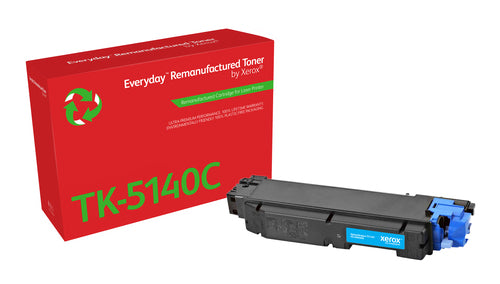 Xerox Everyday Kyocera TK5140 Cyan Remanufactured Toner Cartridge - Replaces 1T02NRCNL0/TK5140C