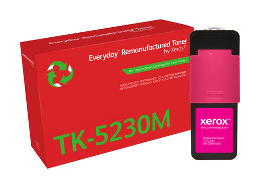 Xerox Everyday Kyocera TK5220/TK5230 Magenta Remanufactured Toner Cartridge - Replaces 1T02R9BNL1/1T02R9BNL0/TK5220M/TK5230M