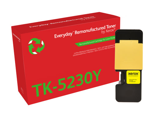 Xerox Everyday Kyocera TK5220/TK5230 Yellow Remanufactured Toner Cartridge - Replaces 1T02R9ANL1/1T02R9ANL0/TK5220Y/TK5230Y