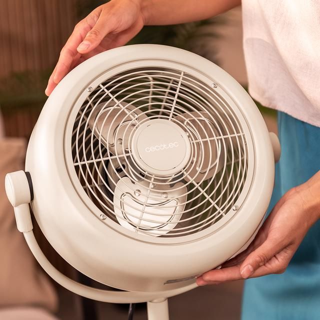 Ventilador Pie CECOTEC 250 ClassicStyle Beige (08205)