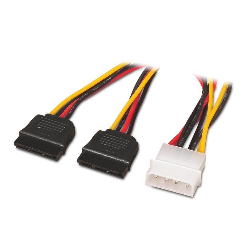 Nanocable 2xSATA a Molex (4-pin) 30cm (10.19.0102)