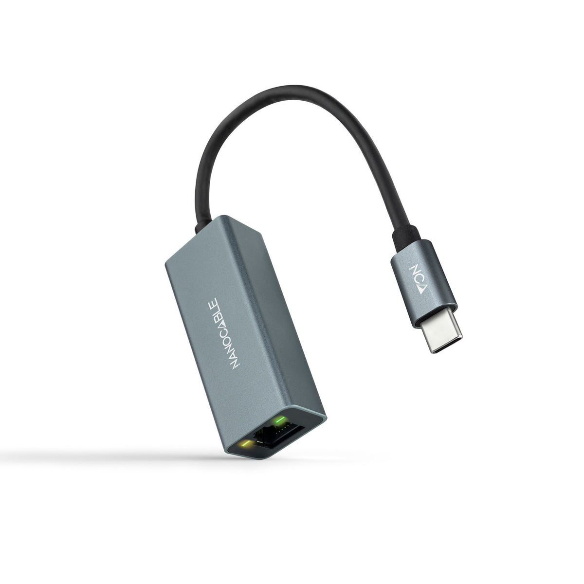 Adaptador Nanocable USB-C a RJ45 15cm Gris
