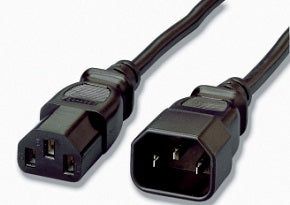 Cable desde IEC macho a IEC hembra longitud 1.8 metros ideal CPU a monitor/UPS