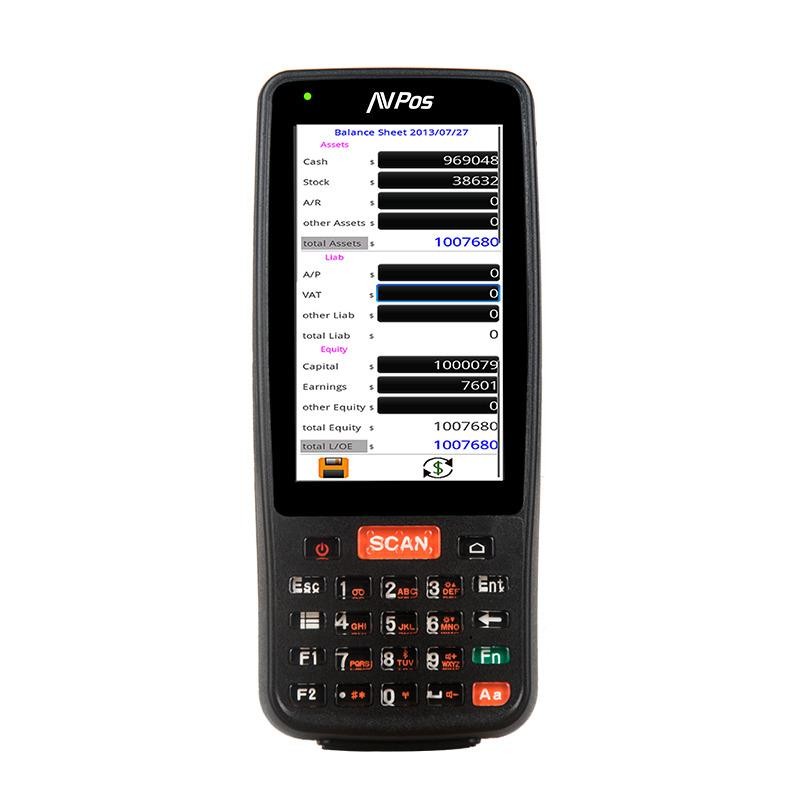 CAPTURADOR PDA AVPOS DC41 4" QUAD/2GB/16GB/NFC/2D/4G/KEYB ANDROID