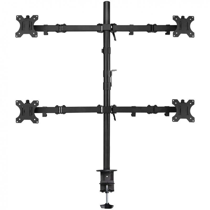 SOPORTE DE MESA TV/MONITOR EWENT EW1514 10-32 4 BRAZOS BLACK