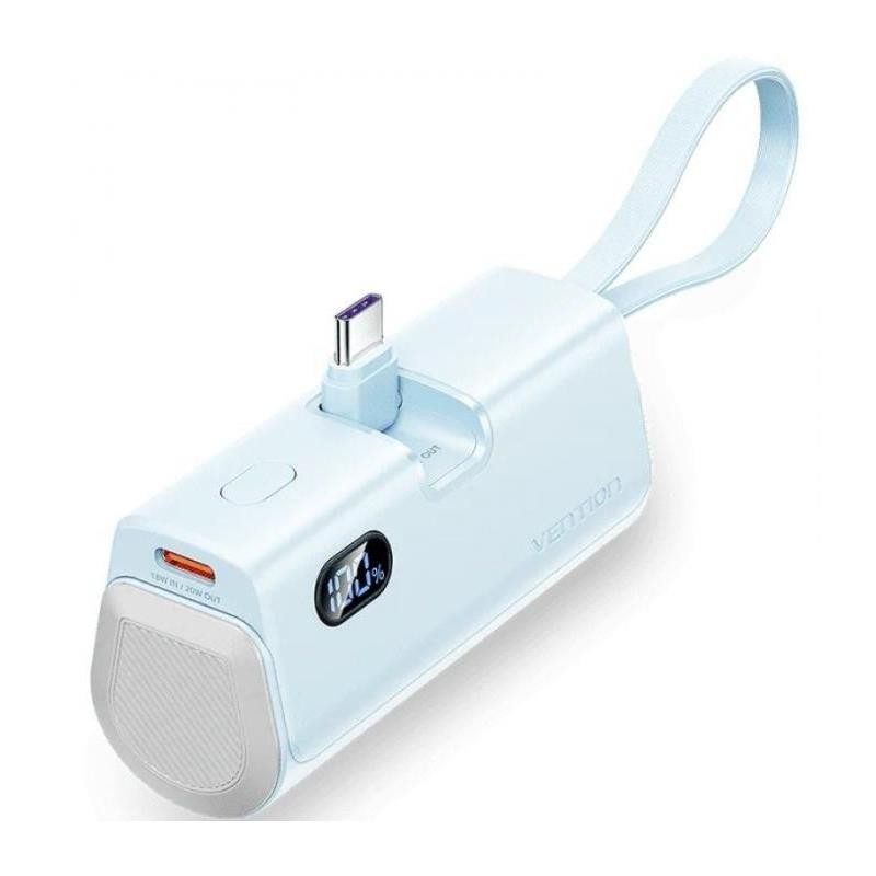 POWERBANK VENTION 4800MAH 2XUSB-C + LIGHTNING 22.5W USB-C