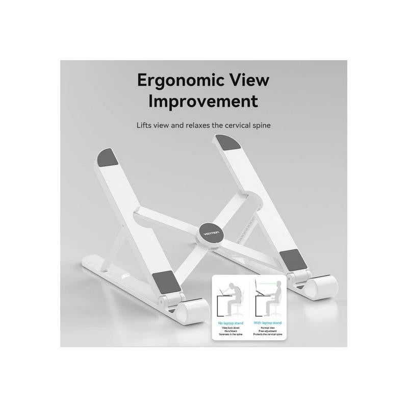 SOPORTE VENTION SOBREMESA PARA NOTEBOOK/TABLET HASTA 17.3" REG.ALTURA WHITE