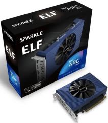 Tarjeta grafica INTEL arc a380 elf 6gb gddr6 resolucion 7680x4320 HDMI 3xDISPLAYPORT single fan doble ranura.
