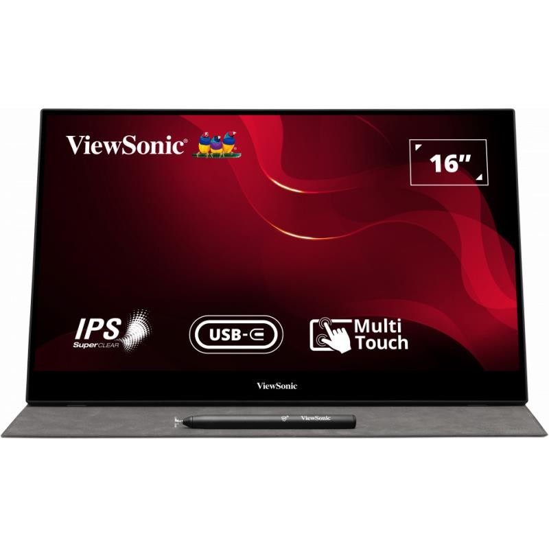 MONITOR VIEWSONIC 15.6" TACTIL IPS MULTIMEDIA PORTABLE HDMI USB 3YR GAR