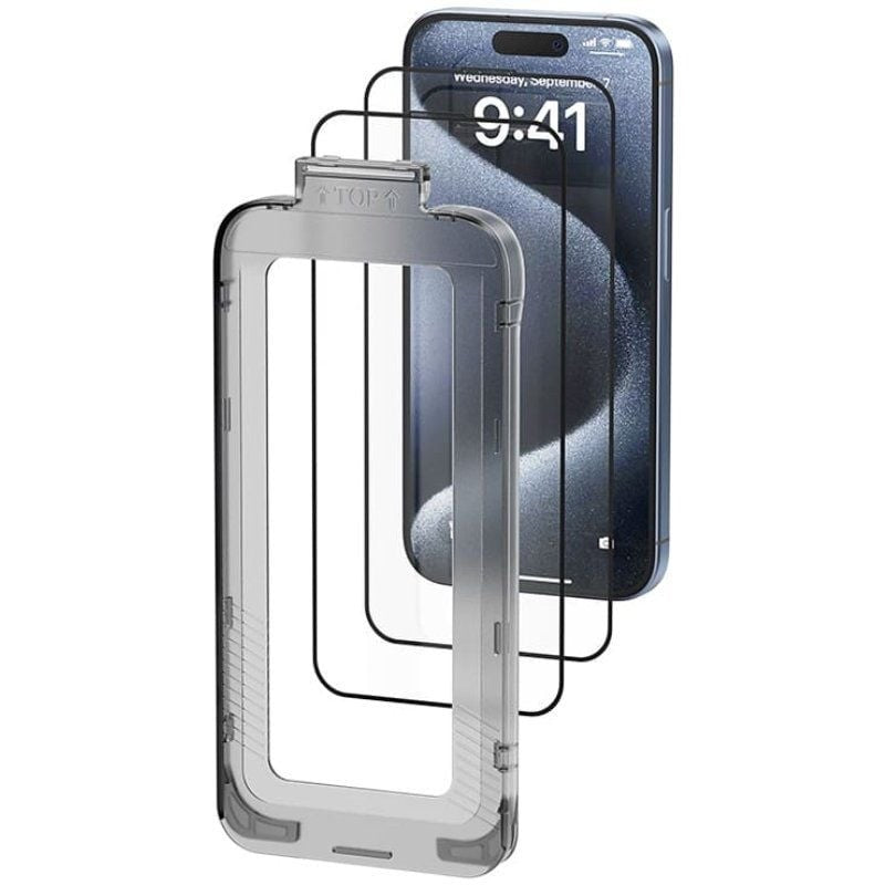 PROTECTOR PANTALLA VENTION CRISTAL TEMPLADO IPHONE 15 PRO +