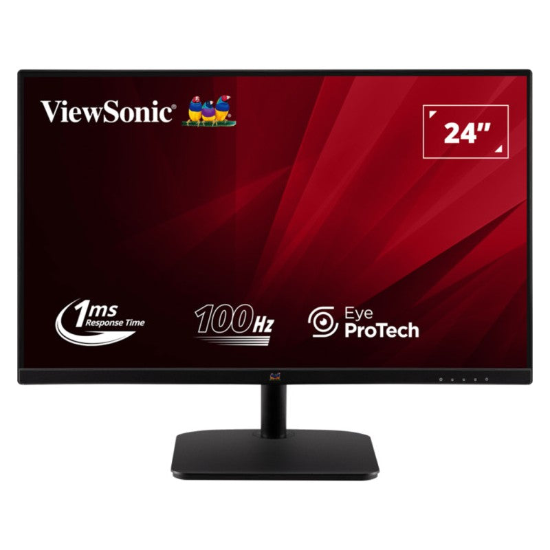 MONITOR VIEWSONIC 24" IPS 100HZ 1MS SLIM FRAME HDMI VGA EYE PROTECH 3YR GAR