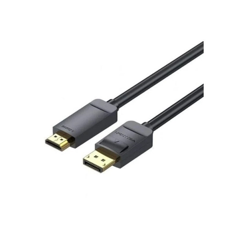 CABLE CONVERSOR VENTION DISPLAY PORT M - HDMI 4K 2M BLACK