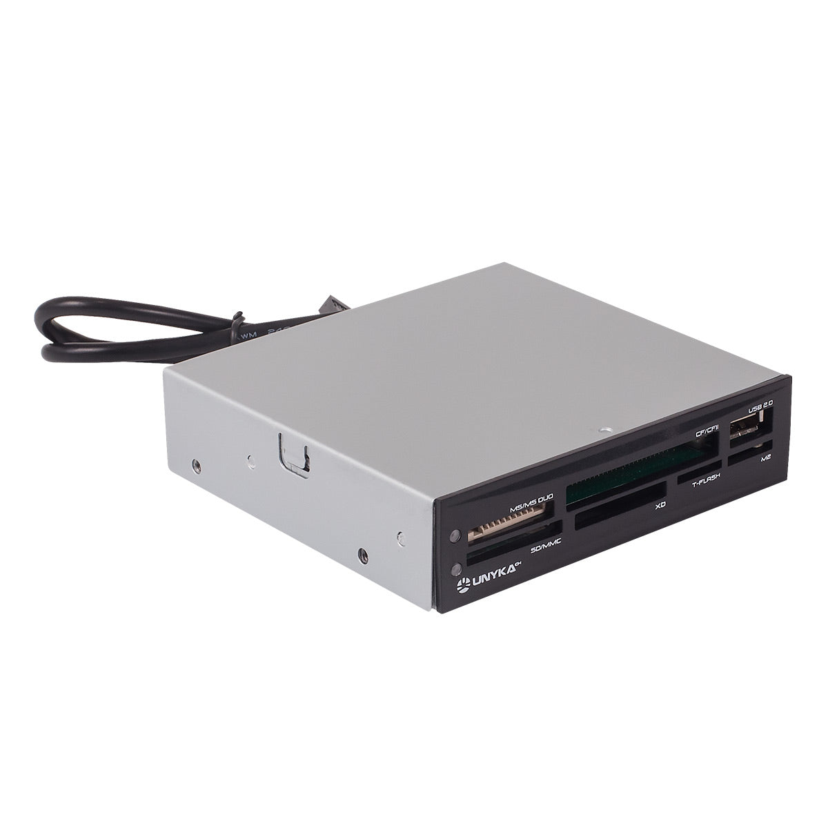 Lector Tarjetas UNYKA USB 2.0 3.5" Negro Caja (50560)