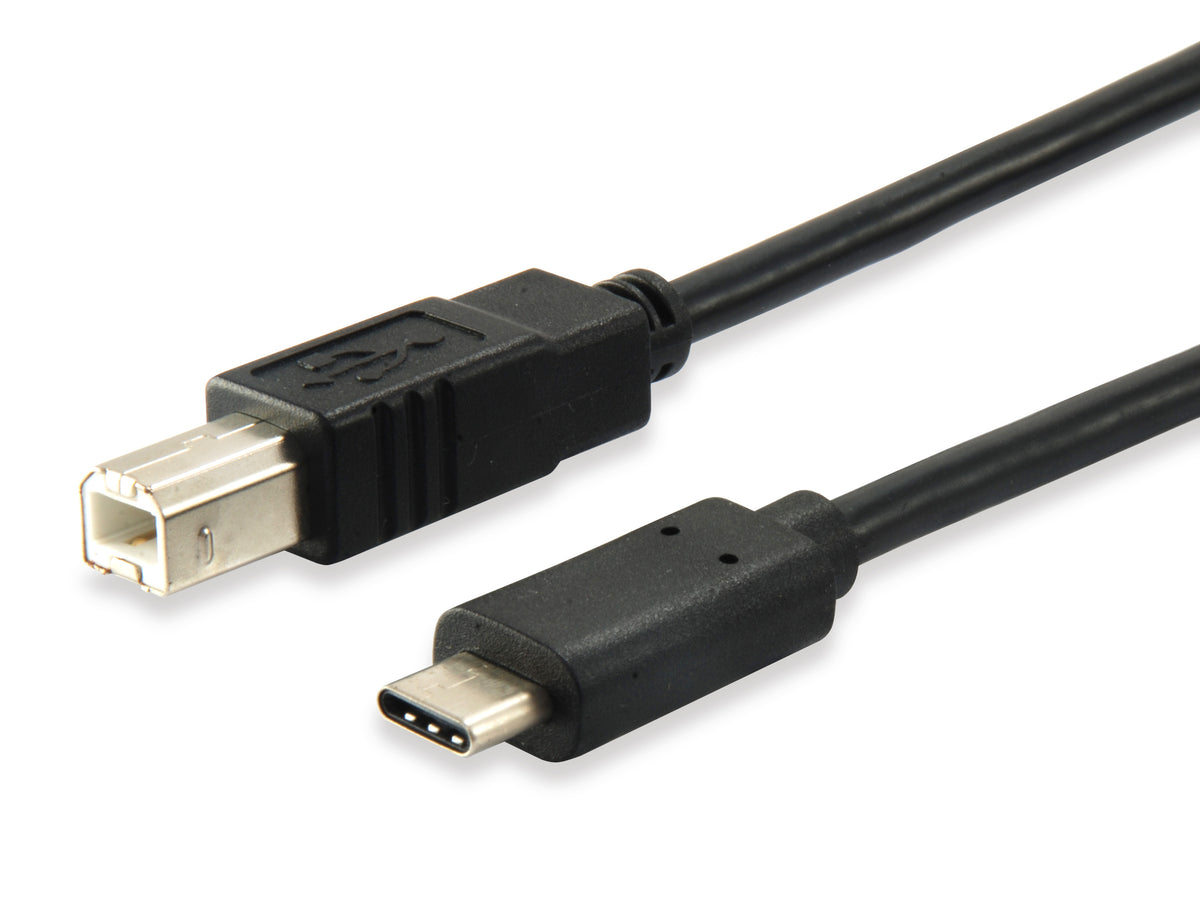 Cable EQUIP USB-B/M a USB-C/M 1m Negro (EQ12888207)