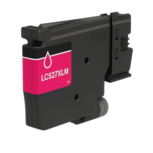 Brother LC527XL Magenta Cartucho de Tinta Pigmentada Generico - Reemplaza LC527XLM/LC527M