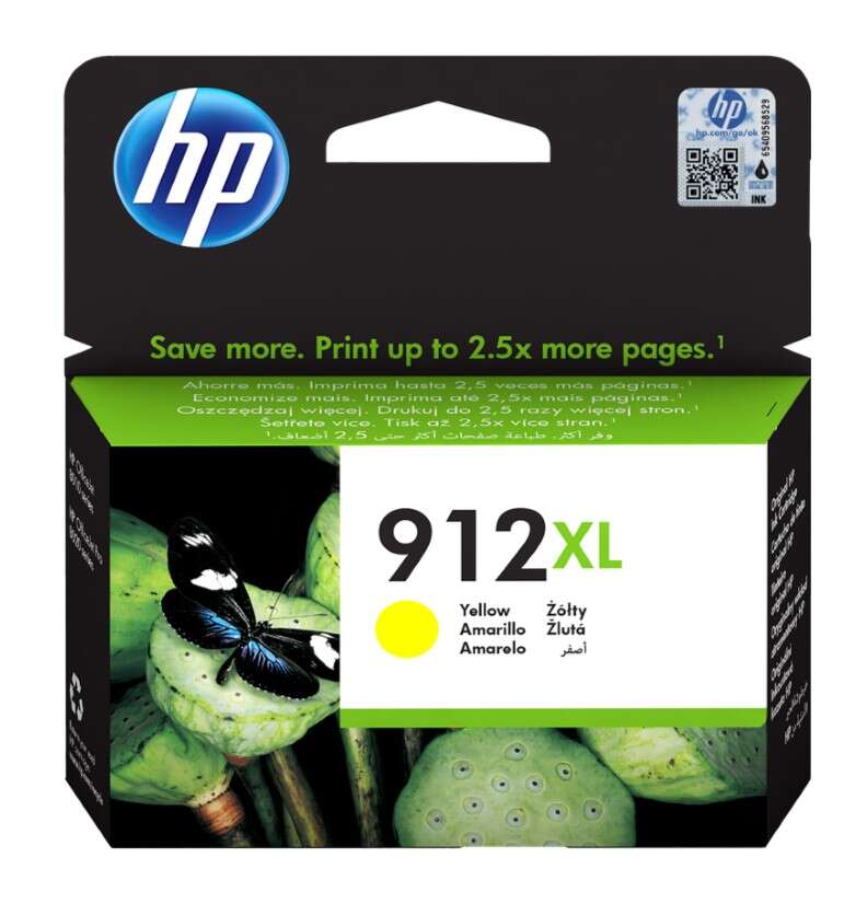 HP 912XL Yellow Original Ink Cartridge - 3YL83AE