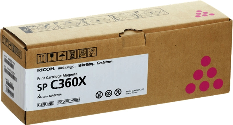 Ricoh Aficio SP-C361 Magenta Original Toner Cartridge - 408252/SPC360X