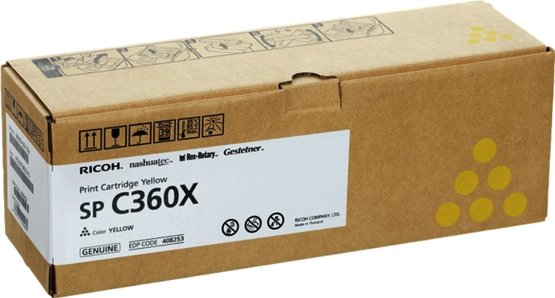 Ricoh Aficio SP-C361 Yellow Original Toner Cartridge - 408253/SPC360X