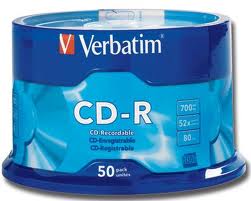 Cd - r 700 mb 80 min 52x tarrina 50 uds