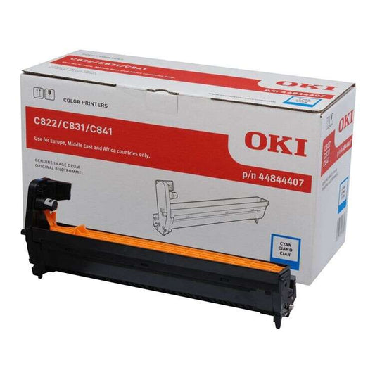 OKI C822/C831/C841 Cyan Original Image Drum - 44844407 (Drum)