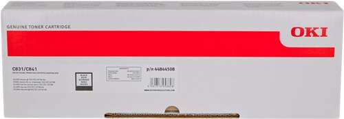 OKI C831/C841 Black Original Toner Cartridge - 44844508