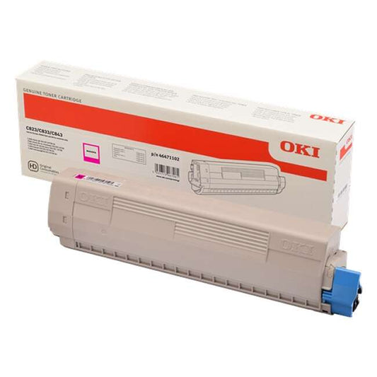OKI C823/C833/C843 Magenta Original Toner Cartridge - 46471102