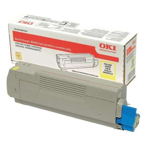 OKI C712 Yellow Original Toner Cartridge - 46507613