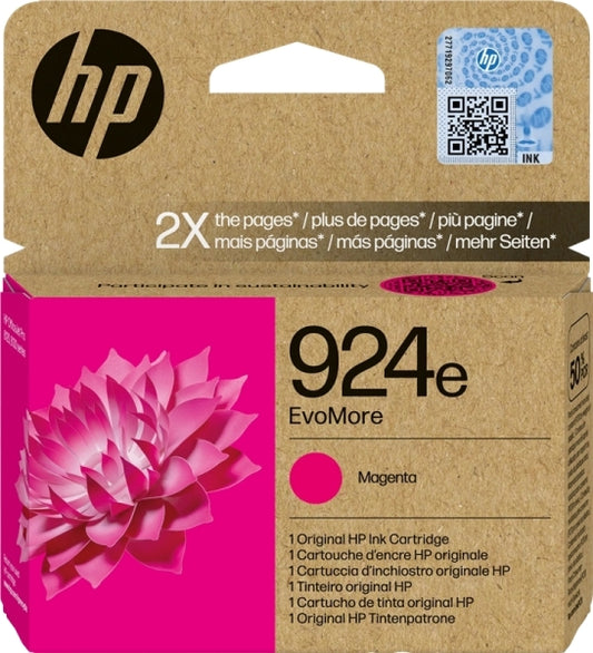 HP 924e Magenta Original Ink Cartridge - 4K0U8NE