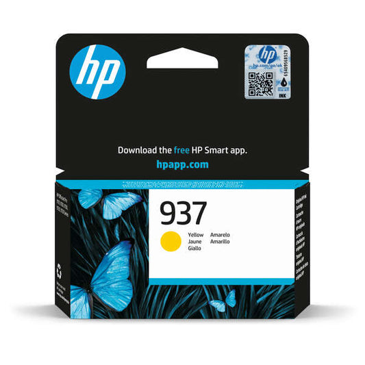 HP 937 Yellow Original Ink Cartridge - 4S6W4NE