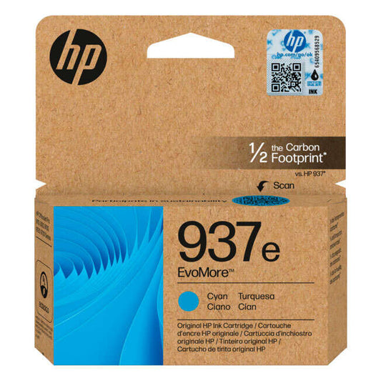 HP 937e Cyan Original Ink Cartridge - 4S6W6NE