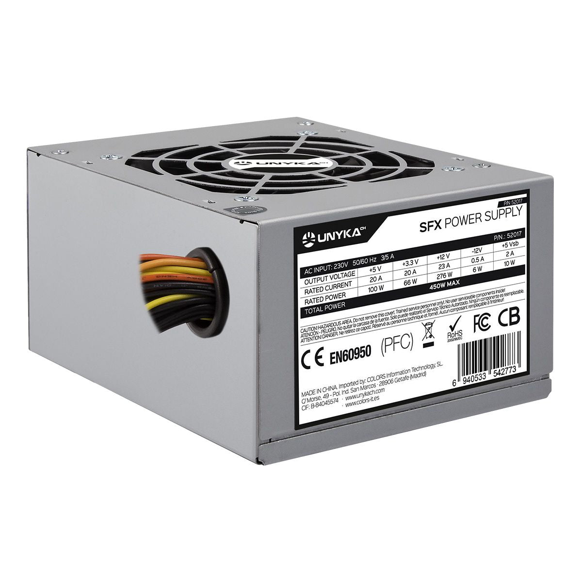 FUENTE DE ALIMENTACION UNYKACH 450W SFX SFF