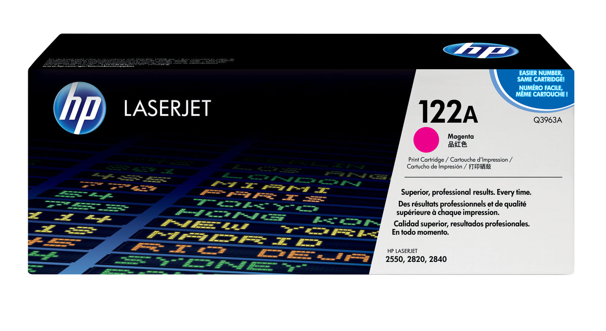 Toner HP LaserJet 122A Magenta 4000 páginas (Q3963A)