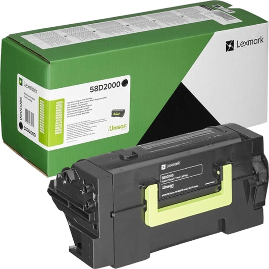 Lexmark MS725/MS821/MS822/MS823/MS825/MS826/MX721/MX722/MX822/MX826 Black Original Toner Cartridge - 58D2000