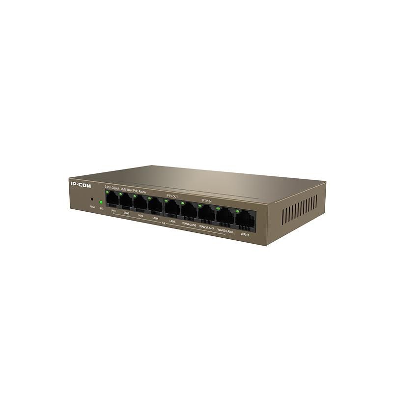 SWITCH IP-COM GIGABIT 9 PUERTOS POE GESTIONABLE METAL