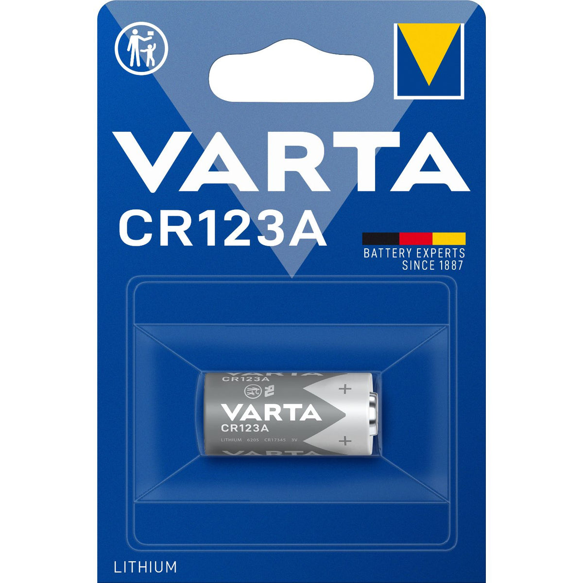 Pilas Varta Lithium CR123A Blister 1 (06205301401)