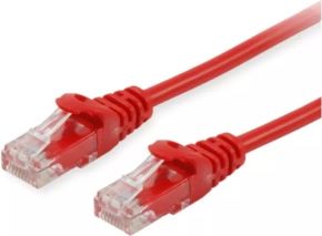 Cable de red desde RJ45 macho a RJ45 macho UTP categoria 6 longitud 2 metros rojo