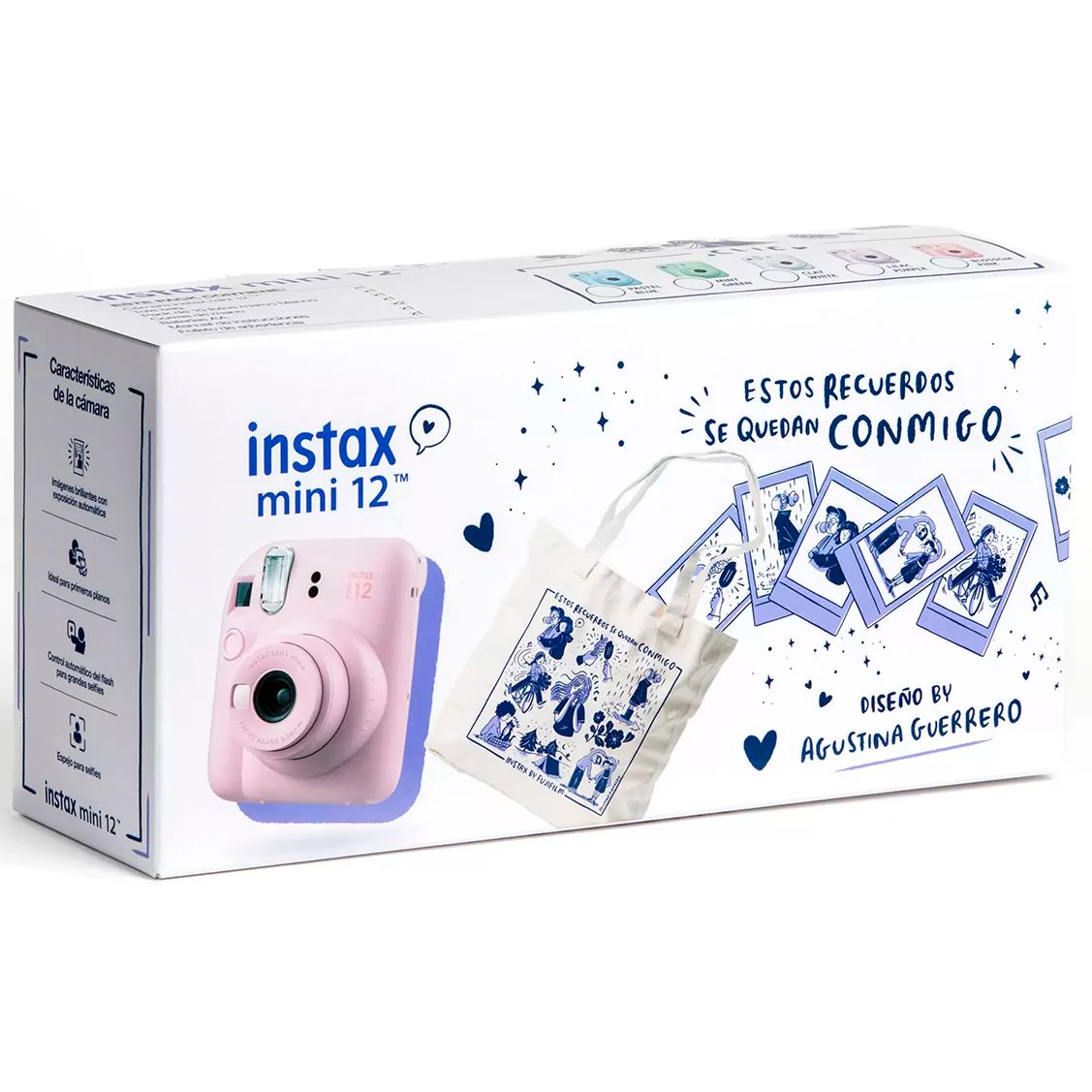 Cámara Fujifilm Instax mini 12 Kit Navidad Lilac Purple
