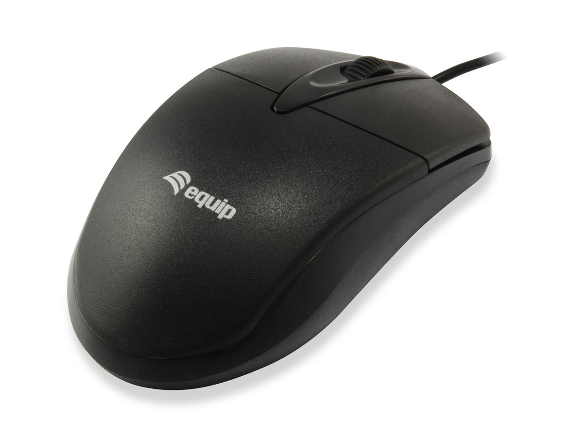 Ratón EQUIP Life Óptico USB-A 1000dpi Negro (EQ245102)