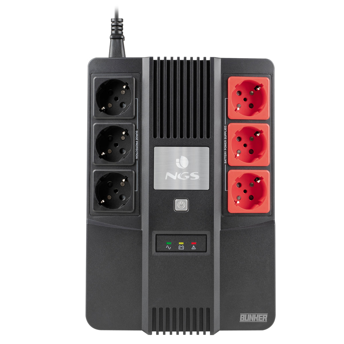 S.A.I. NGS 600VA 350W 6xSchuko Negra (FORTRESSBUNKER)