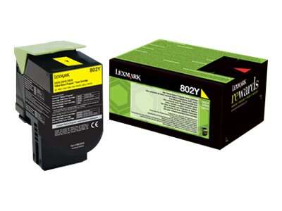 Lexmark CX310/CX410/CX510 Yellow Original Toner Cartridge - 80C20Y0/80C20YE/802Y