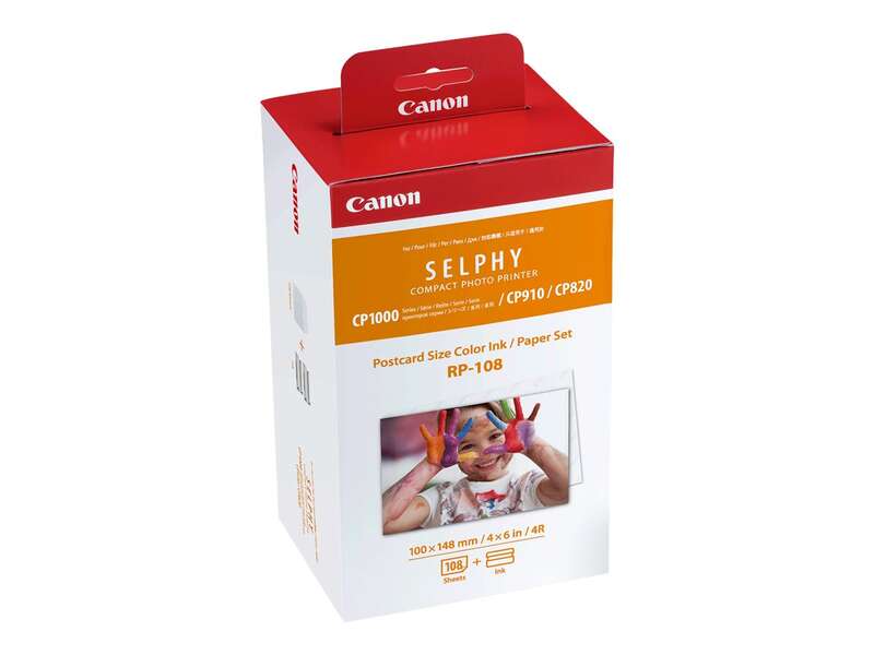 Canon RP-108 Value Pack Original - 2x Kits de Tinta de 54 Impresiones - 108 Hojas de Papel Foto 100x148 mm (4x6") - 8568B001