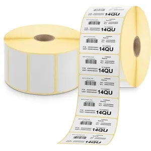Zebra Z-Perform 1000T 12-Pack of Original Perforated Label Rolls 38x25 mm - 2580 Units per Roll - 880003-025D