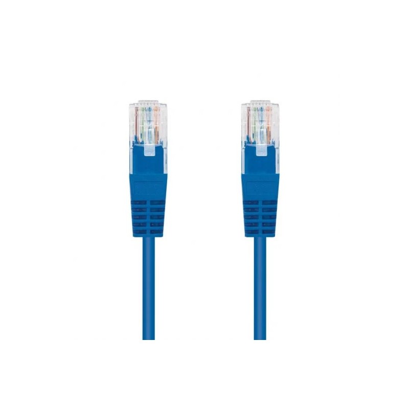 CABLE DE RED CAT.5 UTP FLEX 0.5M NANOCABLE BLUE