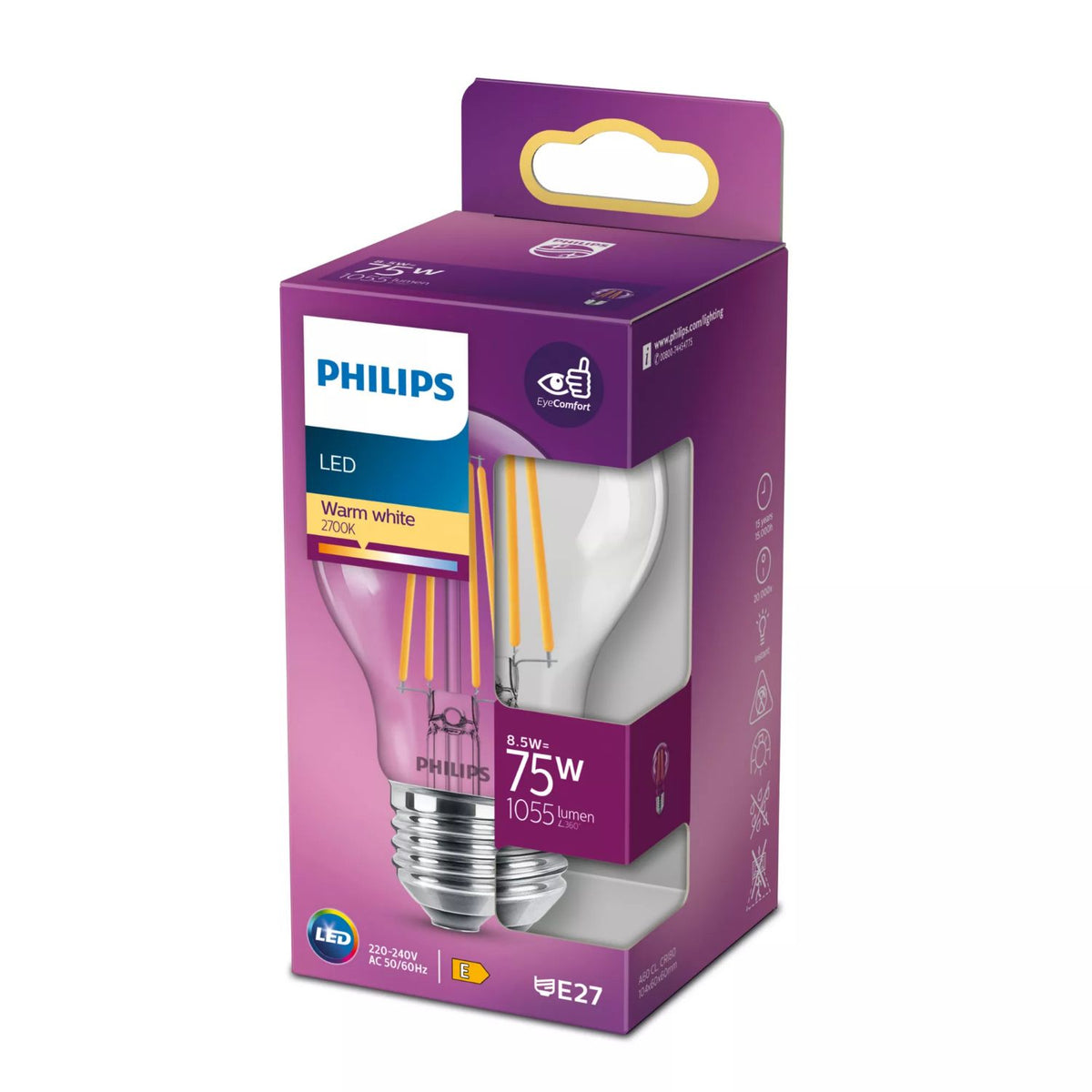 Bombilla Philips LED Classic 75W A60 E27 (929002025455)