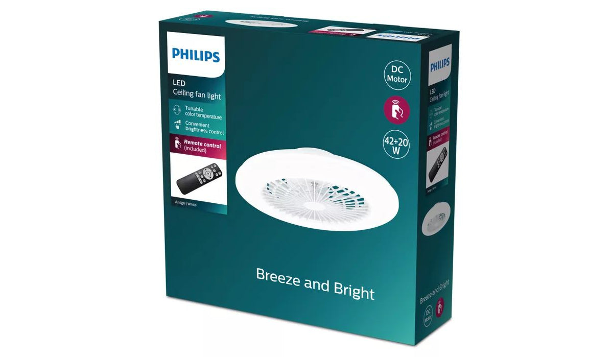Ventilador Techo Philips Amigo 60+25W (929003338101)