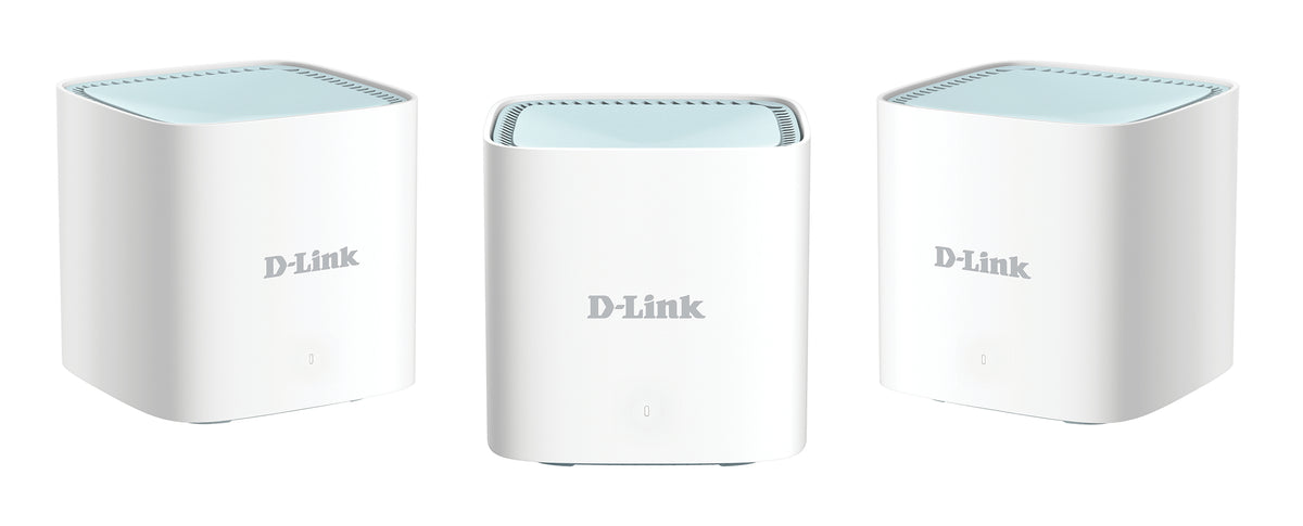 D-Link punto acceso interior mesh wifi 6 eagle pro ax1500 2.4ghz 5ghz amplia senyal hasta 370 metros cuadrados 2 puertos rj45 pack 3 unidades aistente virtual amazon alex y google assistant (M15-3) - vista 2