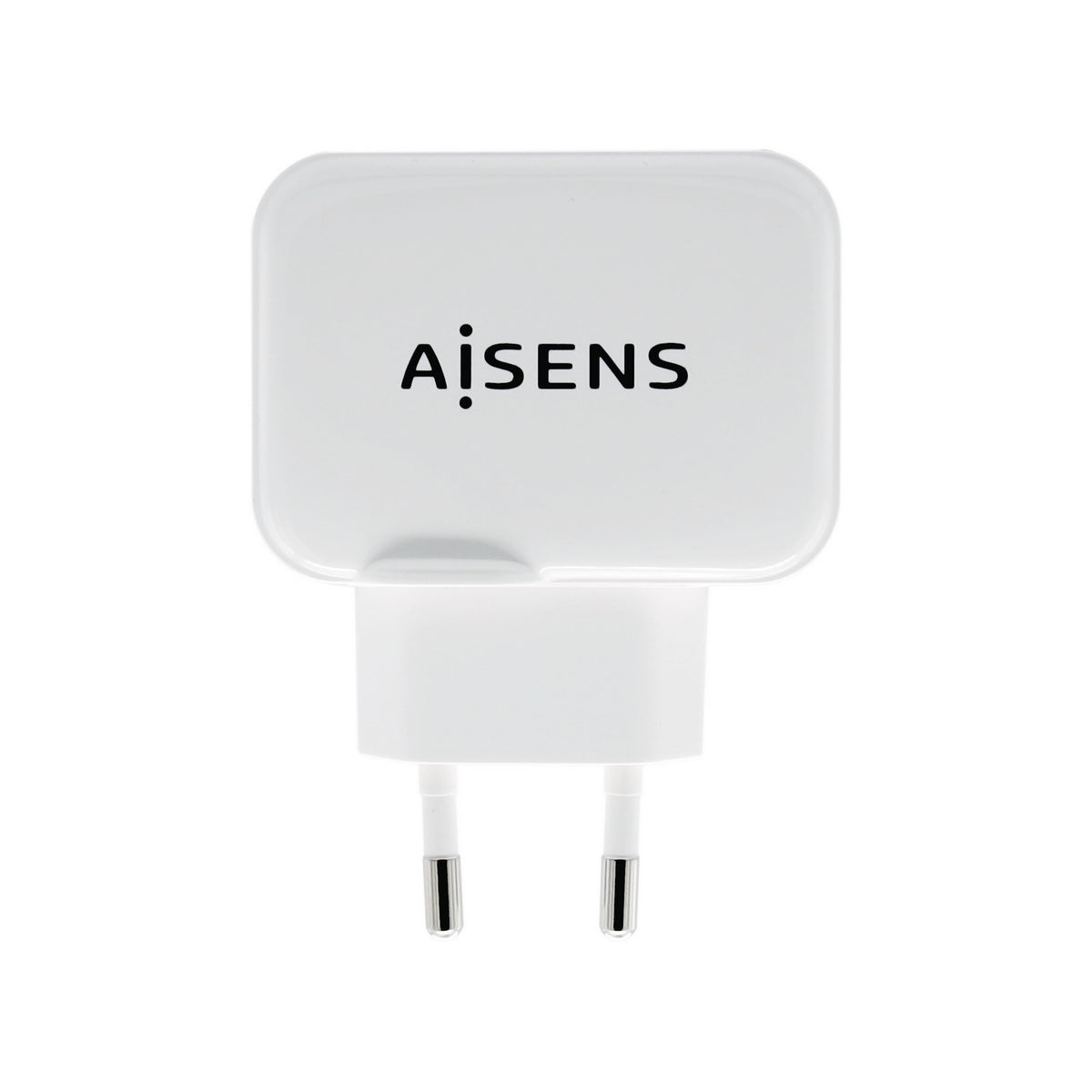 Cargador de Pared AISENS 17W 2xUSB-A Blanco (A110-0439)
